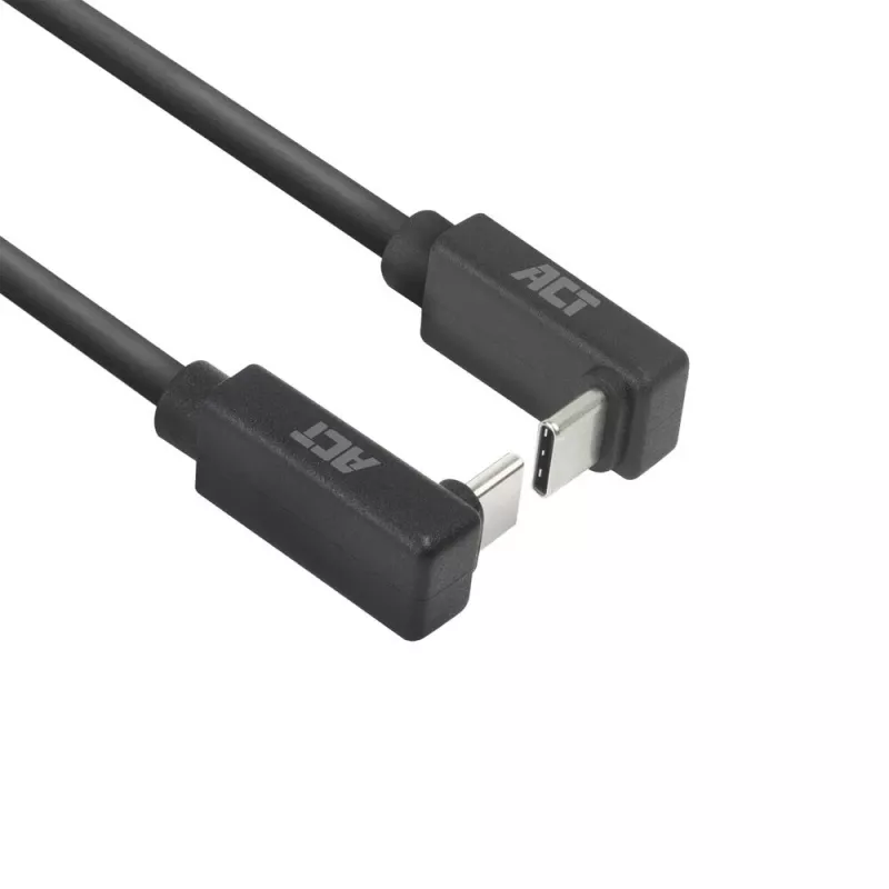 ACT USB 3.0 10Gbps 60W USB Type-C (aukštyn/žemyn kampuotas) į USB Type-C (aukštyn/žemyn kampuotas) kabelis, 2 metrai