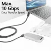 ACT USB 3.0 10Gbps 60W USB Type-C (kairėn/dešinėn kampuotas) į USB Type-C (aukštyn/žemyn kampuotas) laidas, 2 metrai