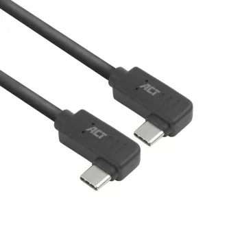 ACT USB 3.0 10 Gbps 60 W USB Type-C (kairė/dešinė kampuota) į USB Type-C (kairė/dešinė kampuota) kabelis, 0,5 metro