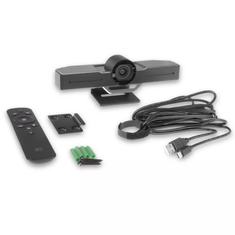 ACT Full HD konferencijų kamera su mikrofonu, panoramavimu, pasvirimu ir priartinimu