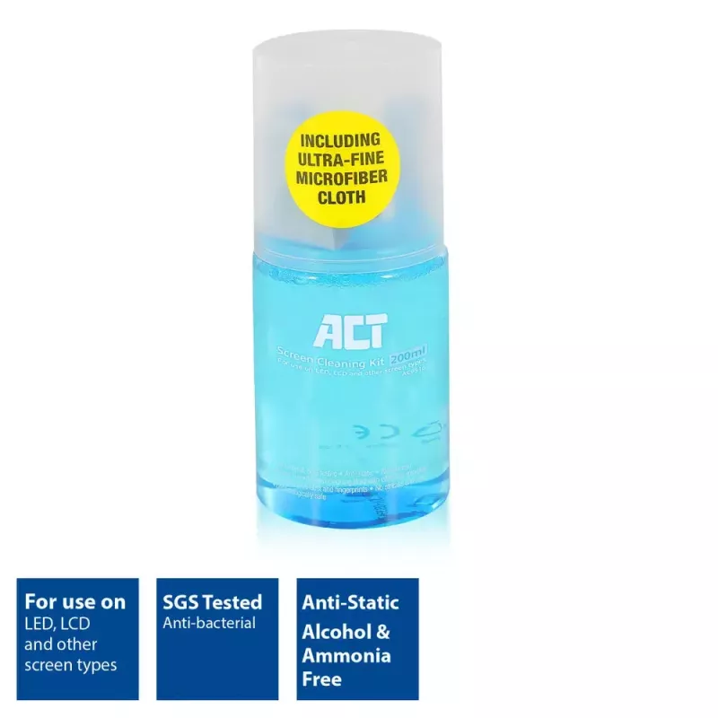 Įrangos valymo purškalas ACT 200ml LCD LED plazminiams ekranams