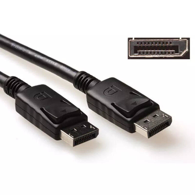 ACT 1 metro DisplayPort laidas kištukas - kištukas, prijungtas 20 kontaktas