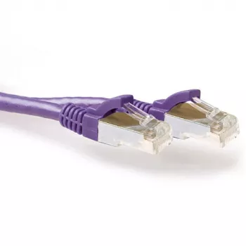 ACT Purple 20,00 m SFTP CAT6A komutacinis kabelis su apsaugotais RJ45 jungtimis