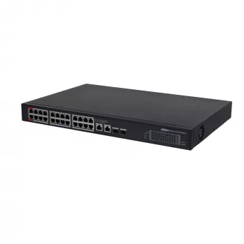 Dahua Technology PoE tinklo jungiklis 24 prievadų 1000M/ PFS3228-24GT-360-V2 DAHUA Nevaldomas L2 Gigabit Ethernet (10/100/1000) Power over Ethernet (PoE) Juodas