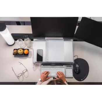 BakkerElkhuizen FlexDesk 640 su ComfortRead reguliuojamo aukščio stovas
