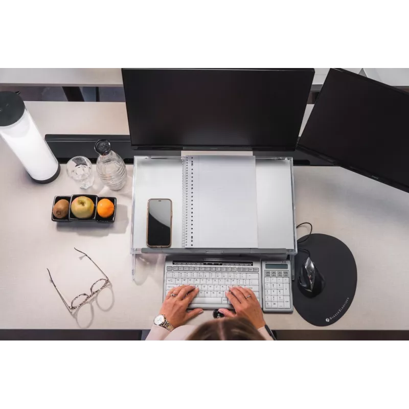 BakkerElkhuizen FlexDesk 640 su ComfortRead reguliuojamo aukščio stovas