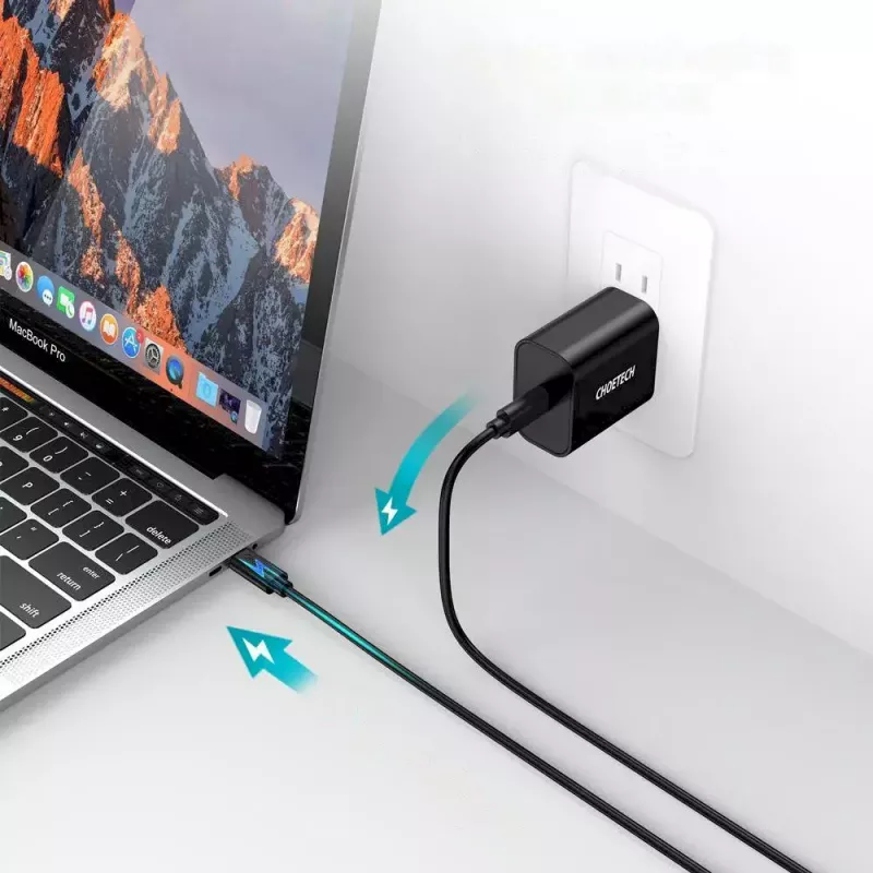 USB Type-C į Type-C kabelis CHOETECH CC0004-V2, 3 m, PD 20W, juodas