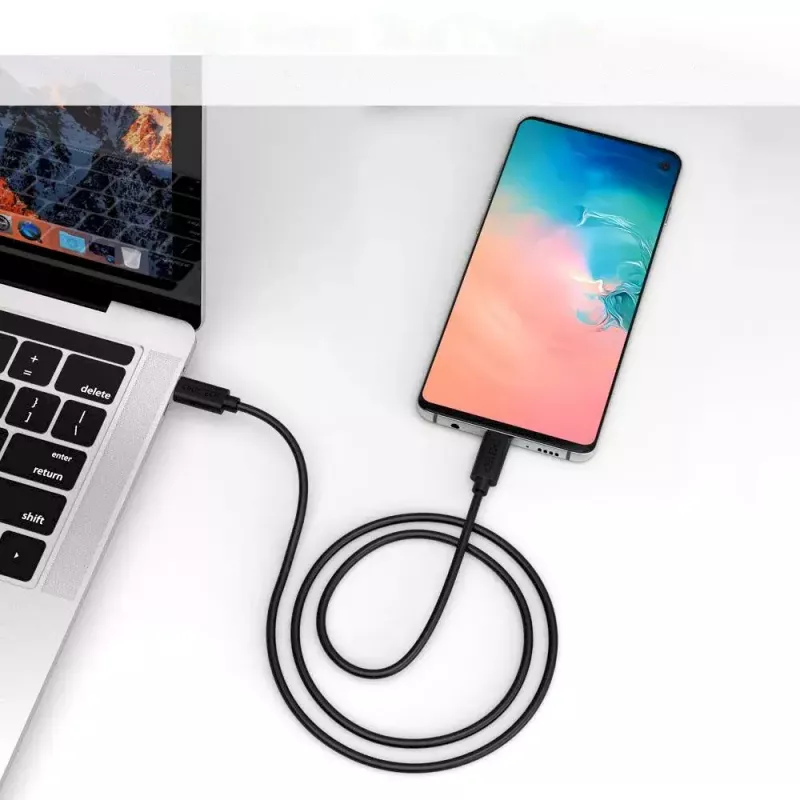 USB Type-C į Type-C kabelis CHOETECH CC0004-V2, 3 m, PD 20W, juodas