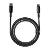 Laidas Baseus Tungsten Gold 2 m juodas Lightning USB C