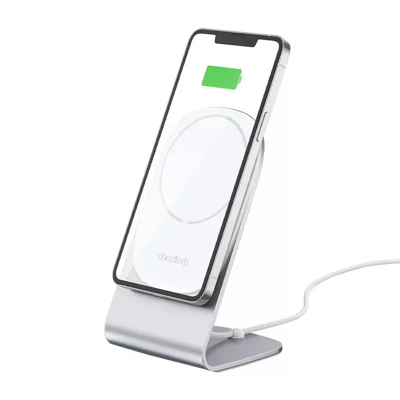 Belaidis magnetinis įkroviklis CHOETECH H047 15W MagSafe suderinamas greitas įkrovimas išmaniesiems telefonams