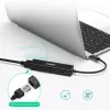 USB Type-C į RJ-45 Ethernet adapteris su 3x USB Type-A CHOETECH HUB-U02BK