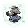Automobilinis telefono laikiklis CHOETECH T536-S su 10W belaidžiu įkrovimu, tvirtinamas ant prietaisų skydelio / priekinio stiklo
