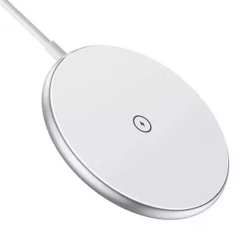 Belaidis magnetinis įkroviklis CHOETECH T580 15W baltas — magnetinis Qi belaidžio įkrovimo kilimėlis