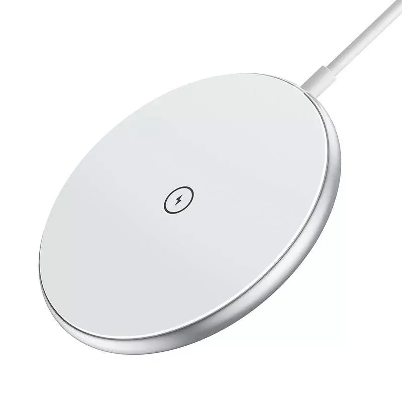 Belaidis magnetinis įkroviklis CHOETECH T580 15W baltas — magnetinis Qi belaidžio įkrovimo kilimėlis