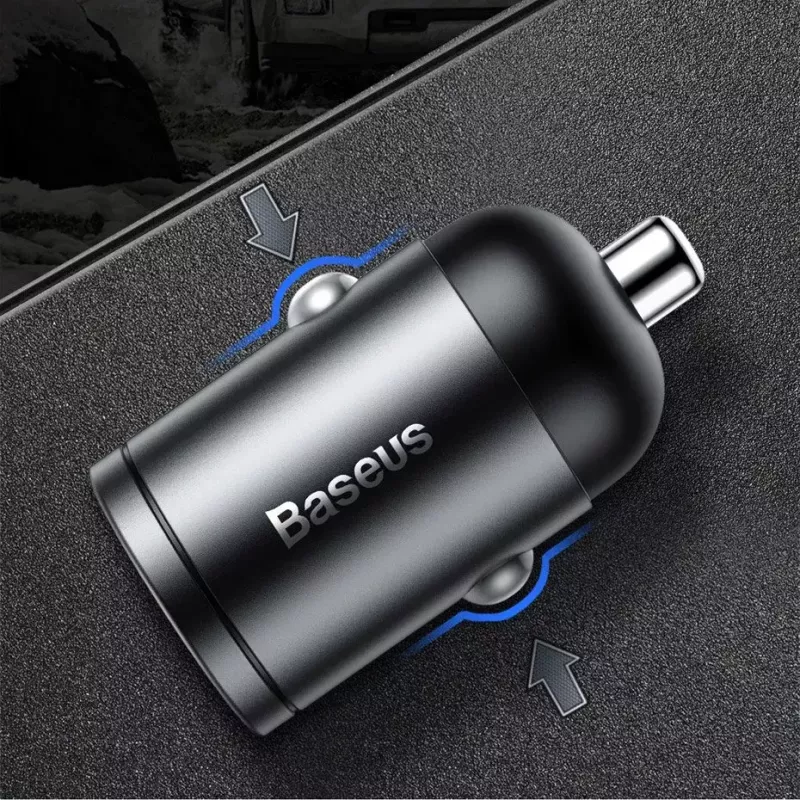 Sieninis įkroviklis Baseus VCHX-B0G 30W su QC4.0 ir PD3.0 palaikymu