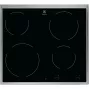 Electrolux EHF6240XXK Juoda Įmontuojama 57.6 cm Keraminė kaitlentė 4 zonos