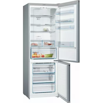 Bosch Serie 4 KGN49XLEA šaldytuvas-šaldiklis, laisvai pastatomas, 438 L, nerūdijantis plienas