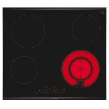 Bosch Serie 6 PKF675FP2E kaitlentė Juoda Įmontuojama 60 cm Keraminė kaitlentė 4 zonos