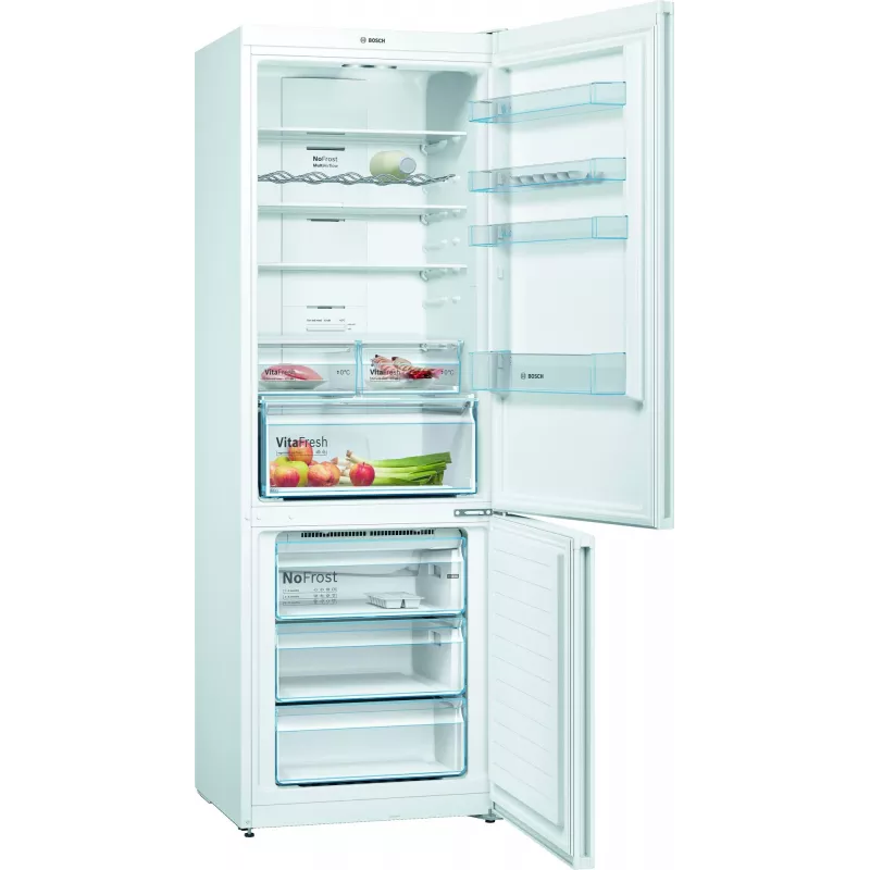 Bosch Serie 4 KGN49XWEA šaldytuvas-šaldiklis Pastatomas 438 L Balta