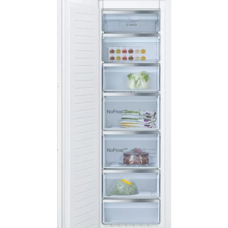 Bosch Serie 4 GIN81VEE0 šaldiklis Vertikalusis šaldiklis Įmontuojamas 212 L