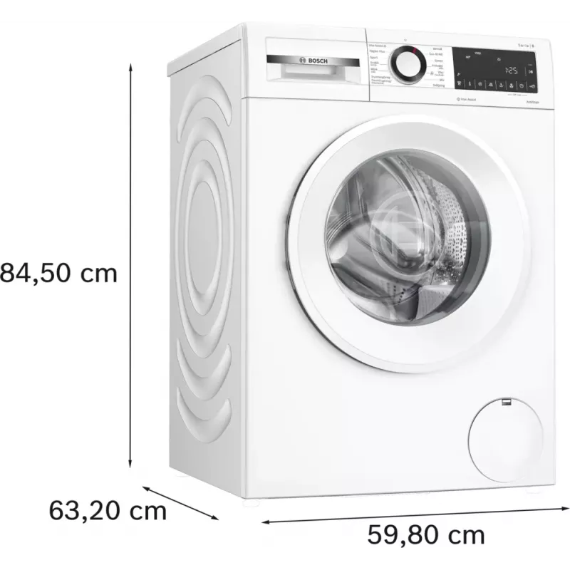 Bosch Serie 6 WGG242Z2SN skalbyklė priekinio įkrovimo 9 kg 1200 aps./min. Balta