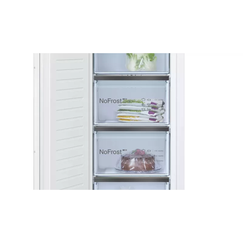 Bosch Serie 8 GIN81HNE0 šaldiklis Vertikalus šaldiklis Įmontuojamas 212 l Baltas