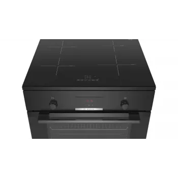 Bosch Serie 4 HLN39A060U viryklė Laisvai pastatoma viryklė Elektrinė Zonų indukcinė kaitlentė Juoda