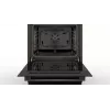 Bosch Serie 4 HLN39A060U viryklė Laisvai pastatoma viryklė Elektrinė Zonų indukcinė kaitlentė Juoda
