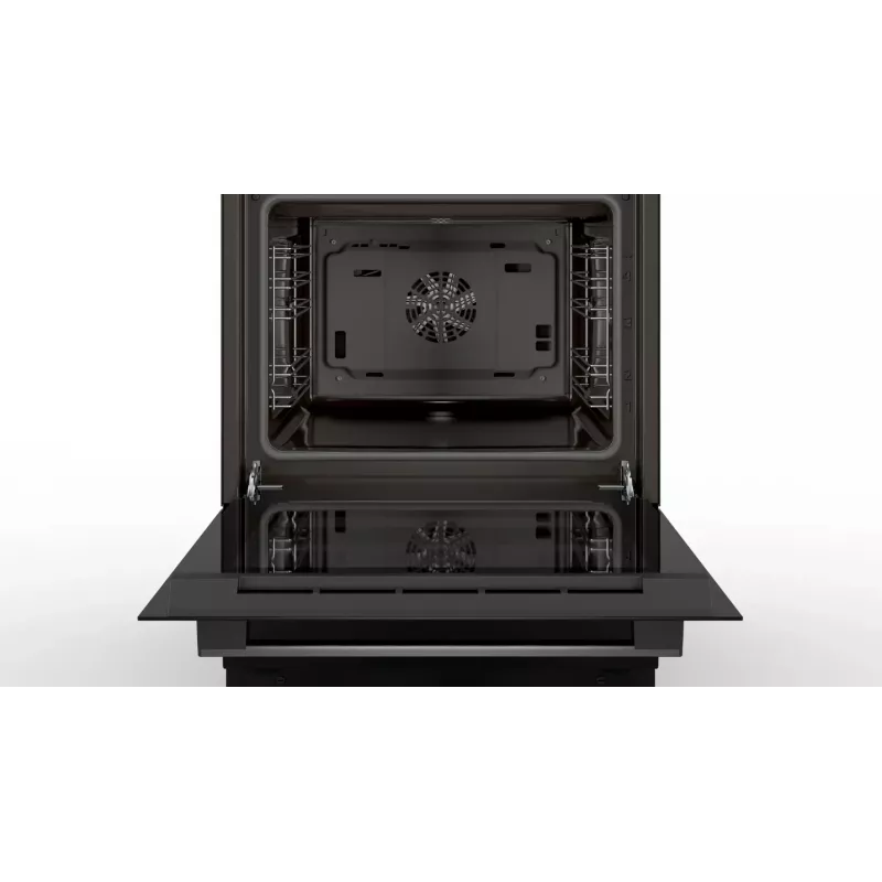 Bosch Serie 4 HLN39A060U viryklė Laisvai pastatoma viryklė Elektrinė Zonų indukcinė kaitlentė Juoda