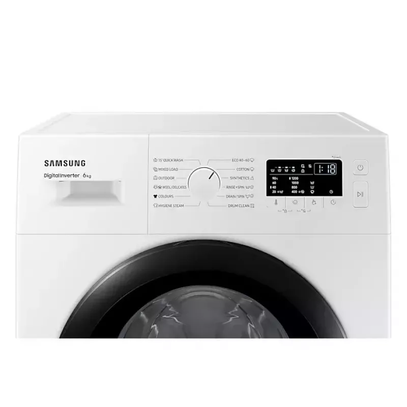 Samsung WW60A3120BE/LE skalbimo mašina Įkraunama iš priekio 6 kg 1200 aps./min Balta
