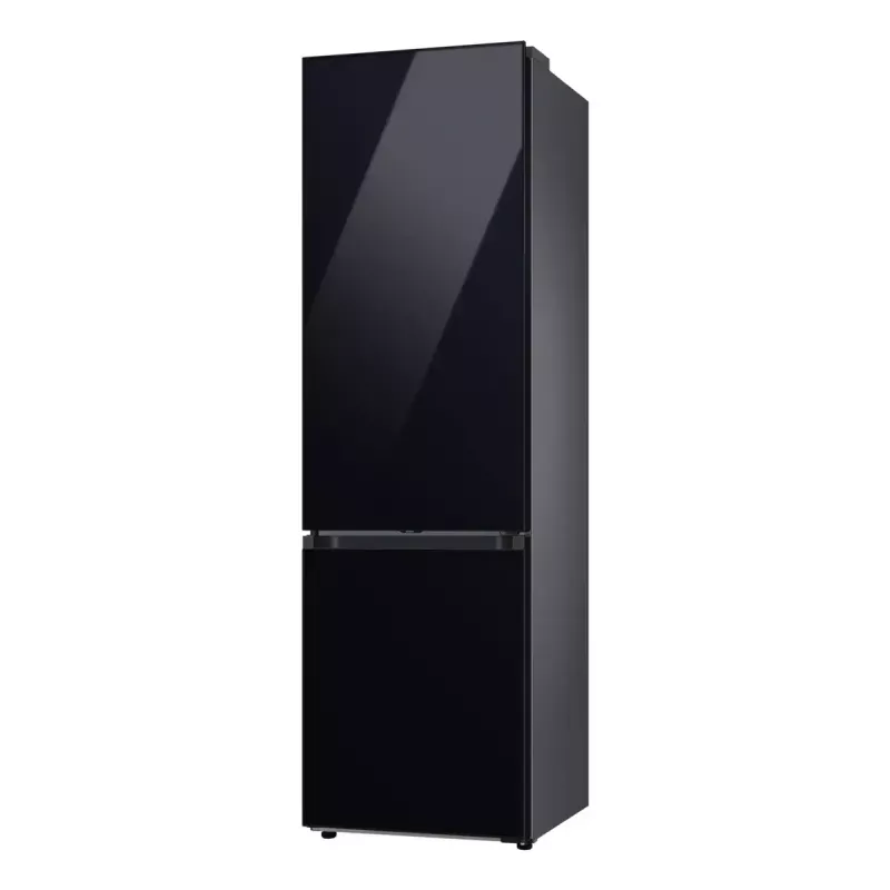 Laisvai stovintis šaldytuvas Samsung RB38C6B2E22 su No Frost, dešininis vyris, 35 dB, energijos klasė E, 8 kg/24h užšaldymas, 4 lentynos, 2 daržovių stalčiai, juodas