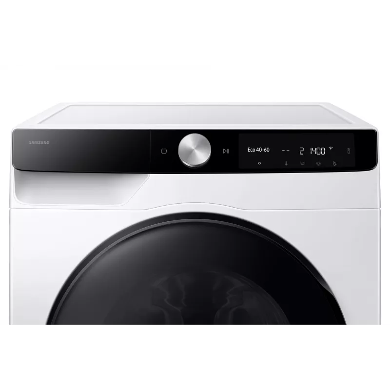 Samsung WD90DG6G94BKU4 skalbyklė-džiovyklė Laisvai pastatoma Įkraunama iš priekio Balta