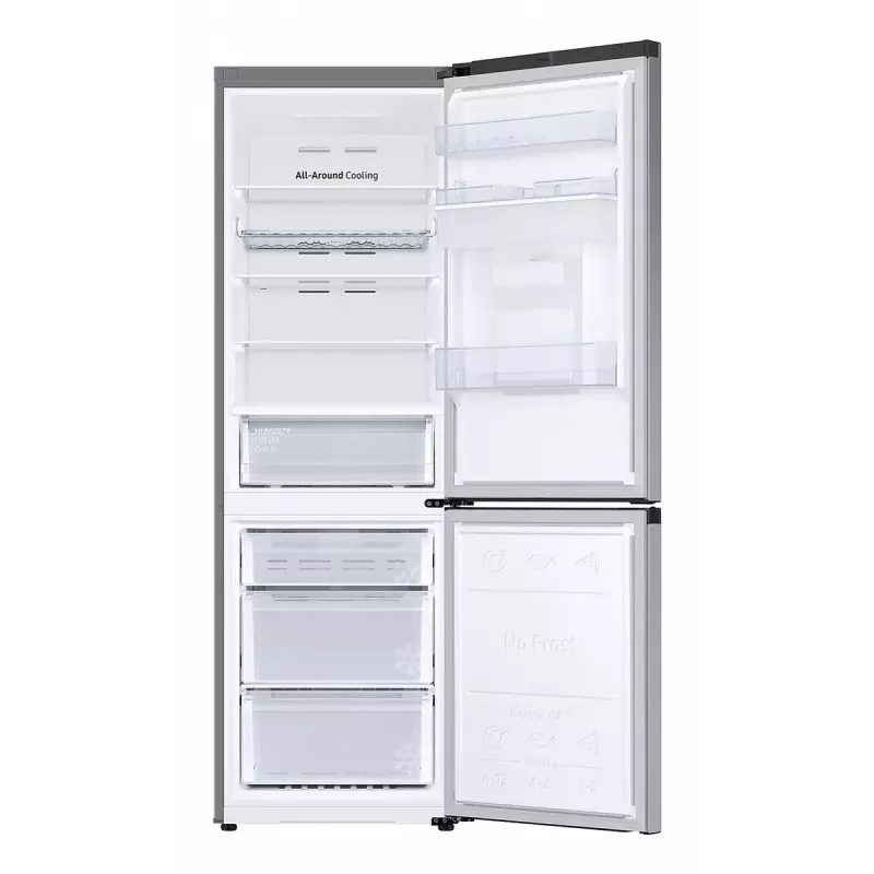 Samsung Series 6 RB34C632ESA/EU klasikinis šaldytuvas-šaldiklis su SpaceMax™ technologija – sidabrinis