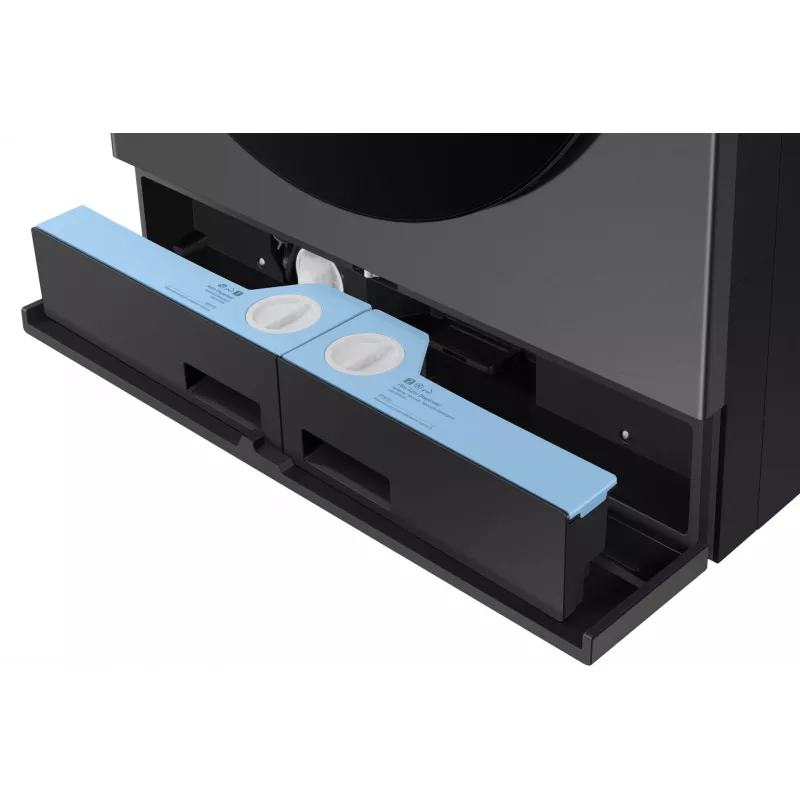 Samsung WD18DB8995BZ skalbyklė-džiovyklė, laisvai pastatoma, su priekiniu įkrovimu, nerūdijančio plieno, A