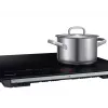 Įmontuojama Samsung NZ8500BM juoda zoninė indukcinė kaitlentė, 4 zonos, liečiamasis valdymas, priekyje esantys valdikliai, 590×520×48 mm