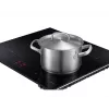 Įmontuojama Samsung NZ8500BM juoda zoninė indukcinė kaitlentė, 4 zonos, liečiamasis valdymas, priekyje esantys valdikliai, 590×520×48 mm