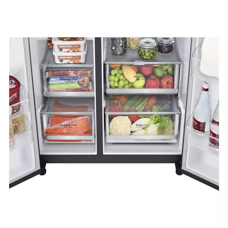 Amerikietiškas šaldytuvas LG InstaView™ ThinQ™ GSXV90MCAE 635 L
