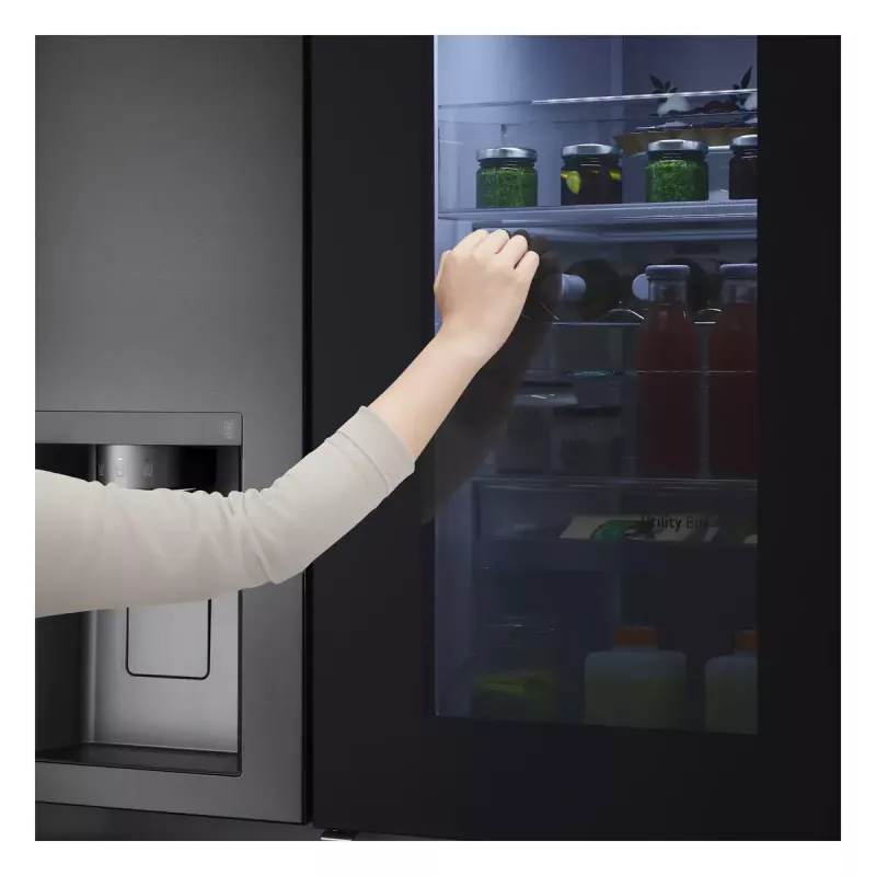 Amerikietiškas šaldytuvas LG InstaView™ ThinQ™ GSXV90MCAE 635 L