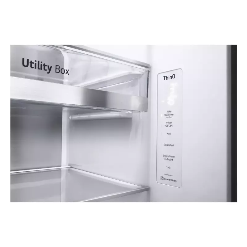 Amerikietiškas šaldytuvas LG InstaView™ ThinQ™ GSXV90MCAE 635 L