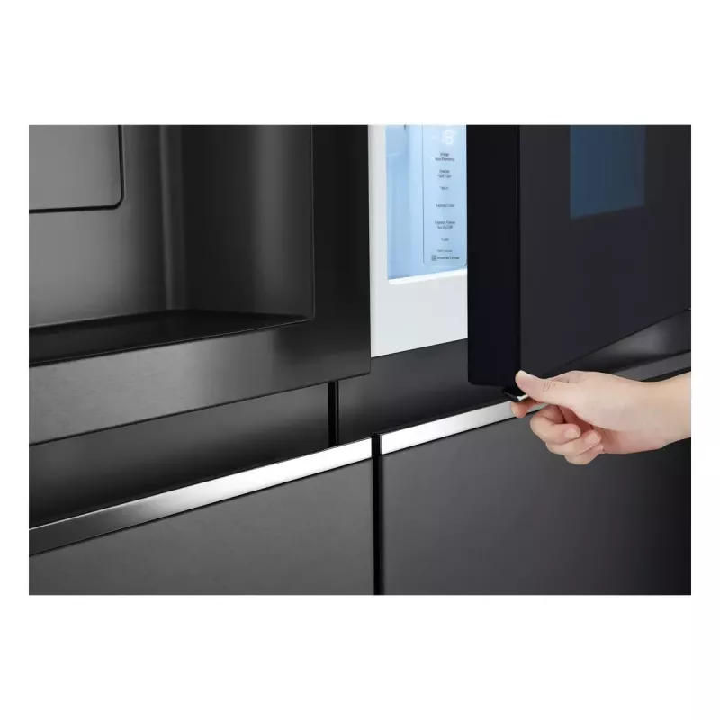LG InstaView ™ ThinQ™ GSXV91MCAE Amerikietiškas šaldytuvas-šaldiklis 635 L