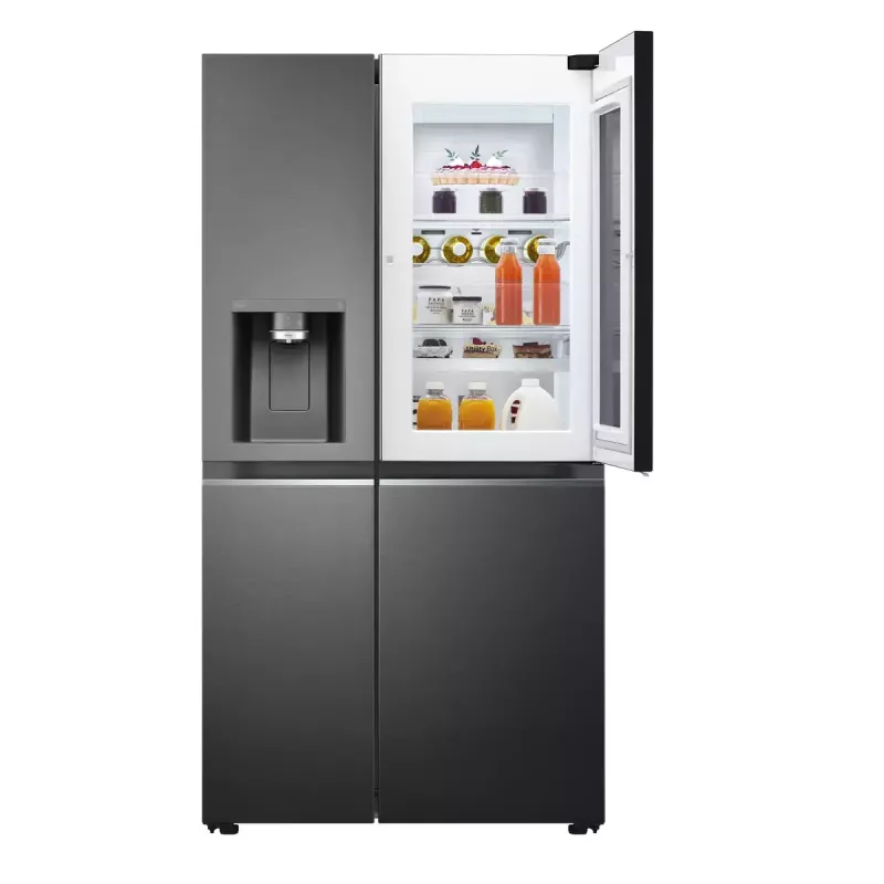 LG InstaView ™ ThinQ™ GSXV91MCAE Amerikietiškas šaldytuvas-šaldiklis 635 L