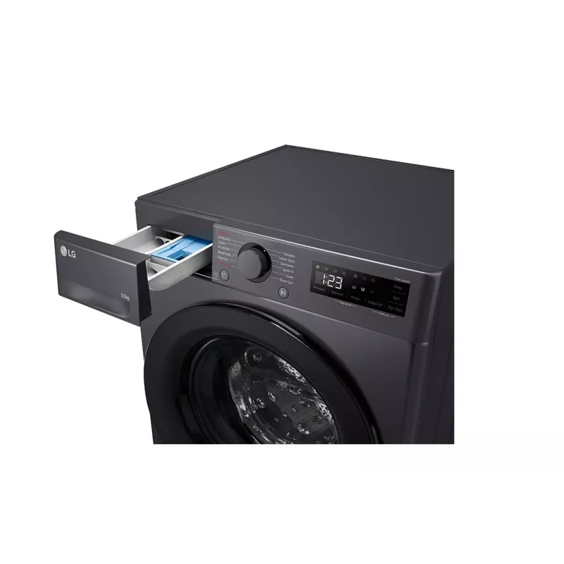 LG F4WR510SBM skalbimo mašina Priekinis įkrovimas 10 kg 1360 RPM Juoda