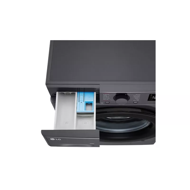 LG F4WR510SBM skalbimo mašina Priekinis įkrovimas 10 kg 1360 RPM Juoda