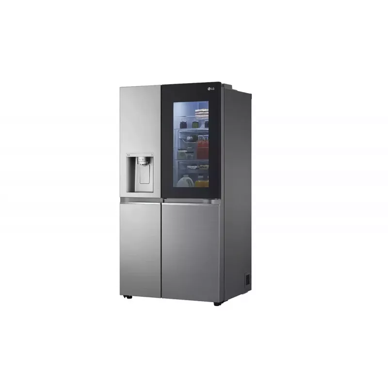 LG InstaView GSXV91PZAE šaldytuvas šoninis Freestanding 635 L juoda, nerūdijantis plienas