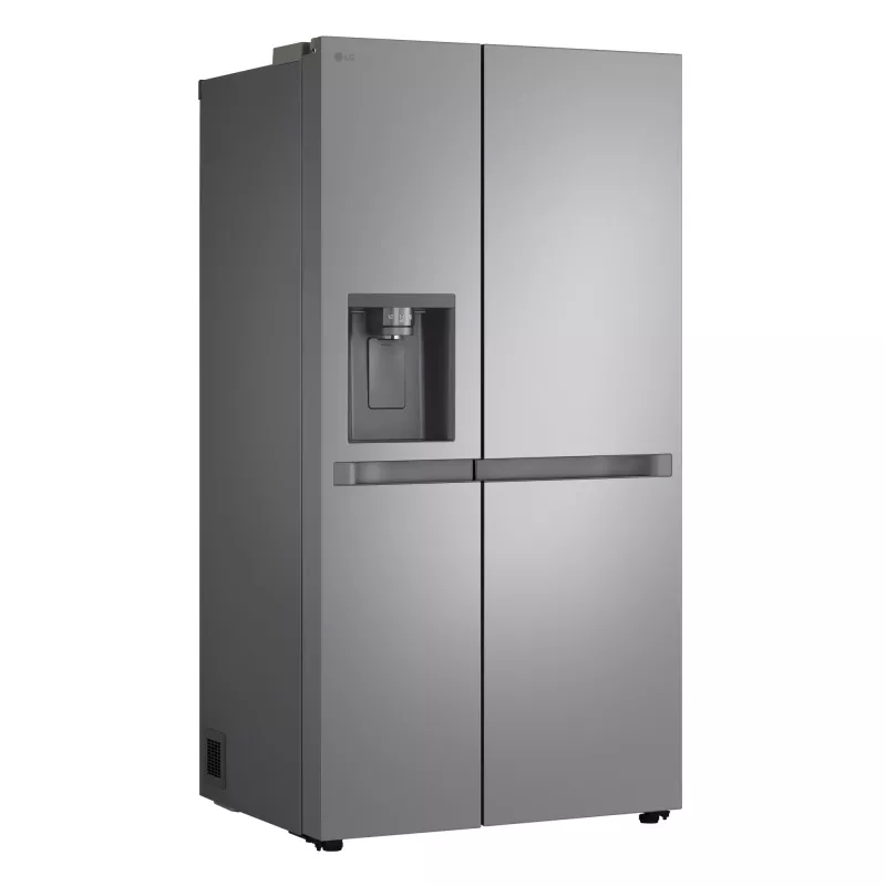 Šaldytuvas su šaldikliu šone LG GSLC41PYPE, 641 l bendras, šaldytuvas 420 l / šaldiklis 221 l, laisvai pastatomas, sidabrinis