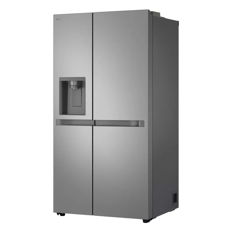 Šaldytuvas su šaldikliu šone LG GSLC41PYPE, 641 l bendras, šaldytuvas 420 l / šaldiklis 221 l, laisvai pastatomas, sidabrinis
