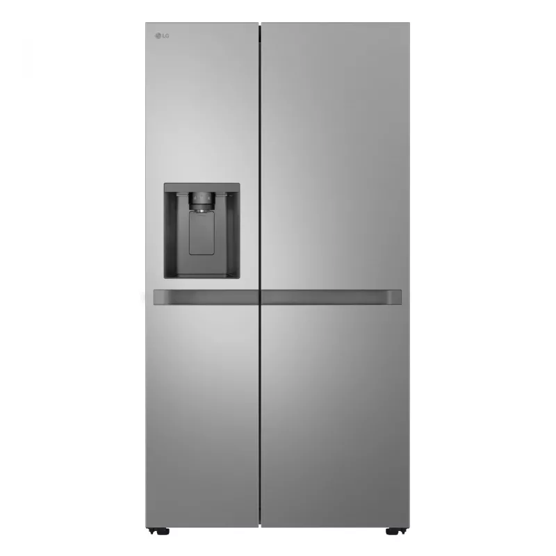 Šaldytuvas su šaldikliu šone LG GSLC41PYPE, 641 l bendras, šaldytuvas 420 l / šaldiklis 221 l, laisvai pastatomas, sidabrinis