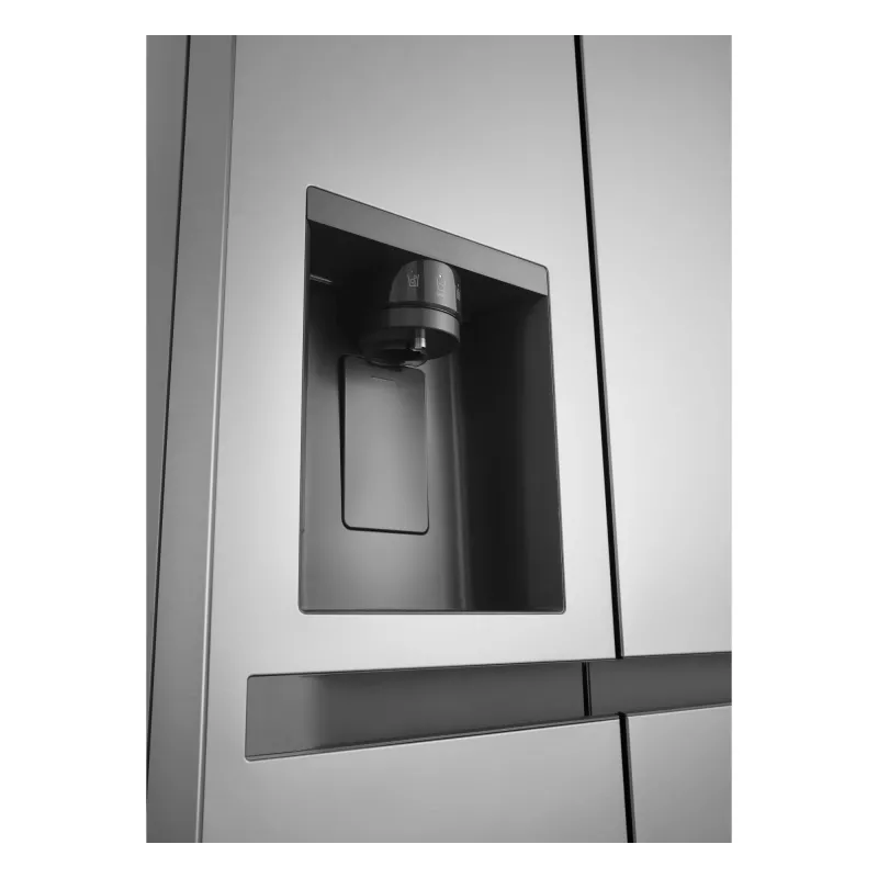 Šaldytuvas su šaldikliu šone LG GSLC41PYPE, 641 l bendras, šaldytuvas 420 l / šaldiklis 221 l, laisvai pastatomas, sidabrinis