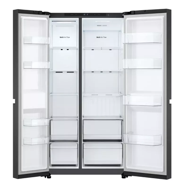 LG GSBC40EPPE šaldytuvas su šoninėmis durelėmis Laisvai pastatomas 664 L E Juoda