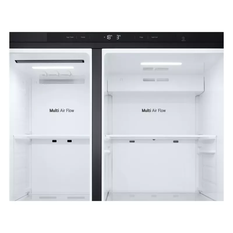 LG GSBC40EPPE šaldytuvas su šoninėmis durelėmis Laisvai pastatomas 664 L E Juoda